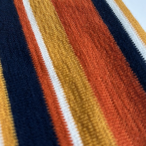 Urban Outfitters white orange yellow and navy flowy straight leg pants XS - Picture 4 of 4